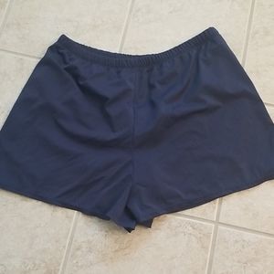 Navy blue bathing suit swim shorts size 22w